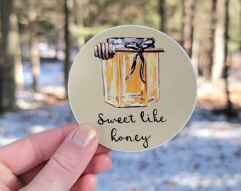 Sweet Like Honey Vinyl Sticker, Rustic Water Bottle Sticker, Beekeeper Laptop Sticker, Vinyl Decal, Honey, Beekeeping, Apiary