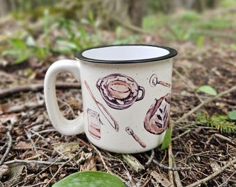 Sourdough Ceramic Coffee Mug, Bread Maker Lover Coffee Cup, Gift For Baker, Baking Gift