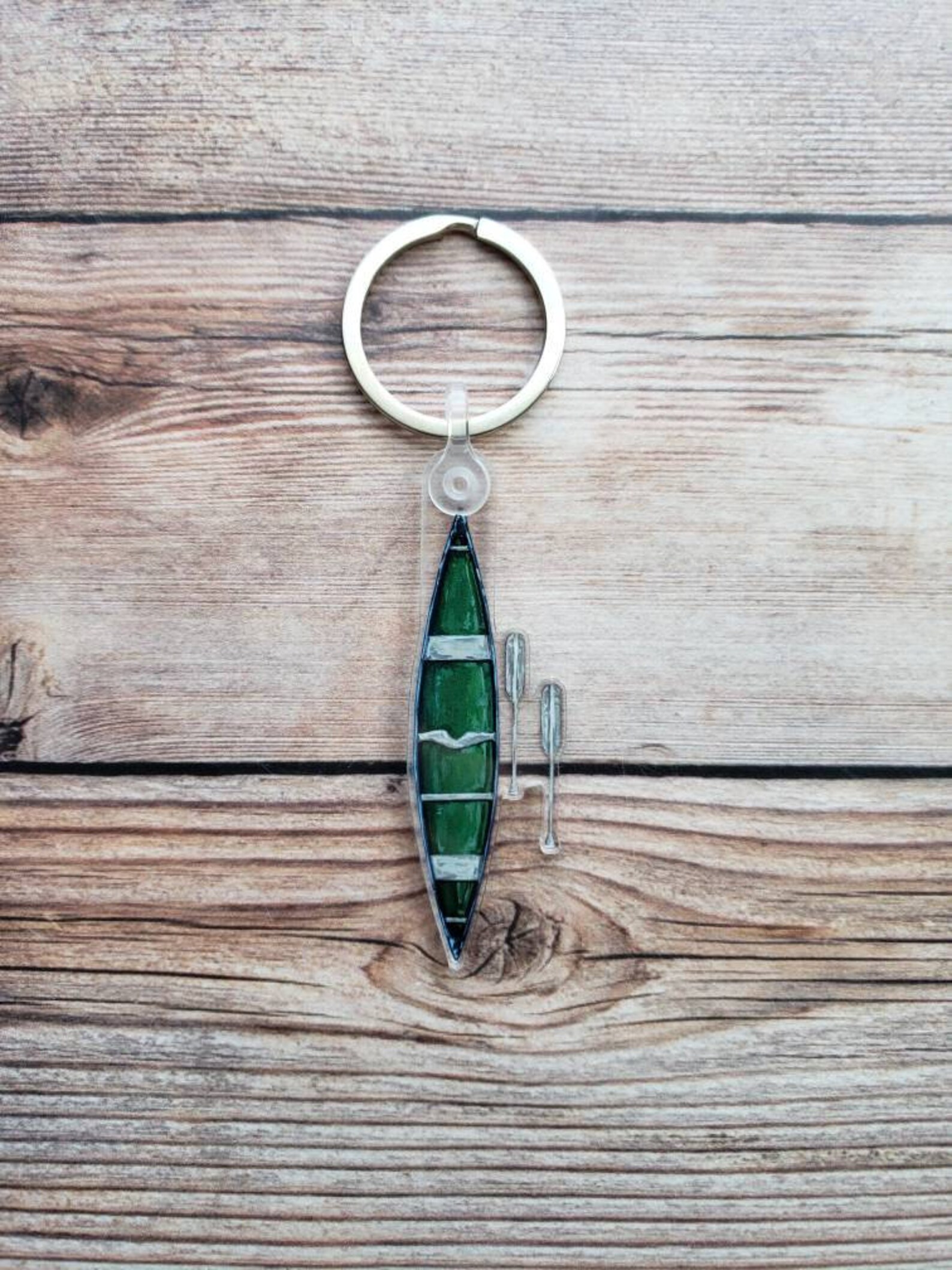 Canoe Keychain Outdoorsy Keychain Canoe Lover Lake House Etsy