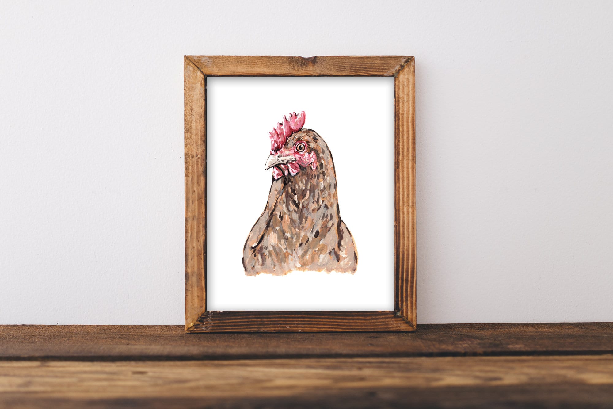 Farm Animal Art Print, Rustic Wall Art Print Set, Cow, Sheep, Pig ...