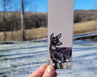 Rustic Deer Bookmark, Woodland Animal Bookmark, Forest Animal, Book Lover Present