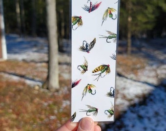 Fly Fishing Bookmark, Rustic Fishing Bookmark, Book Lover Present, Nature Bookmark