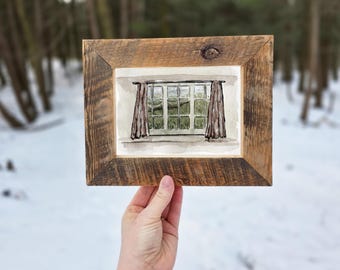 Window Art Print, Farmhouse Decor, Laundry Room Decor