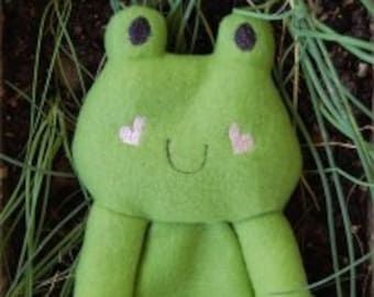 Digital Download  Frog Hugs Minky Lovie Embroidery Machine Design for the 5x7 hoop