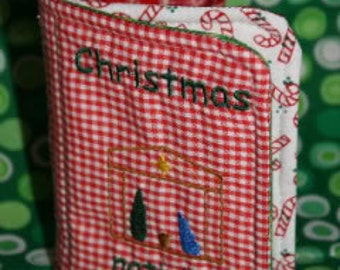 Digital Download  Christmas Softbook Embroidery Machine design for the 5x7 hoop