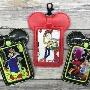Digital Download  In The Hoop EMBROIDERY MACHINE DESIGN Ears Applique Pouch Keychain for the 5x7 hoop