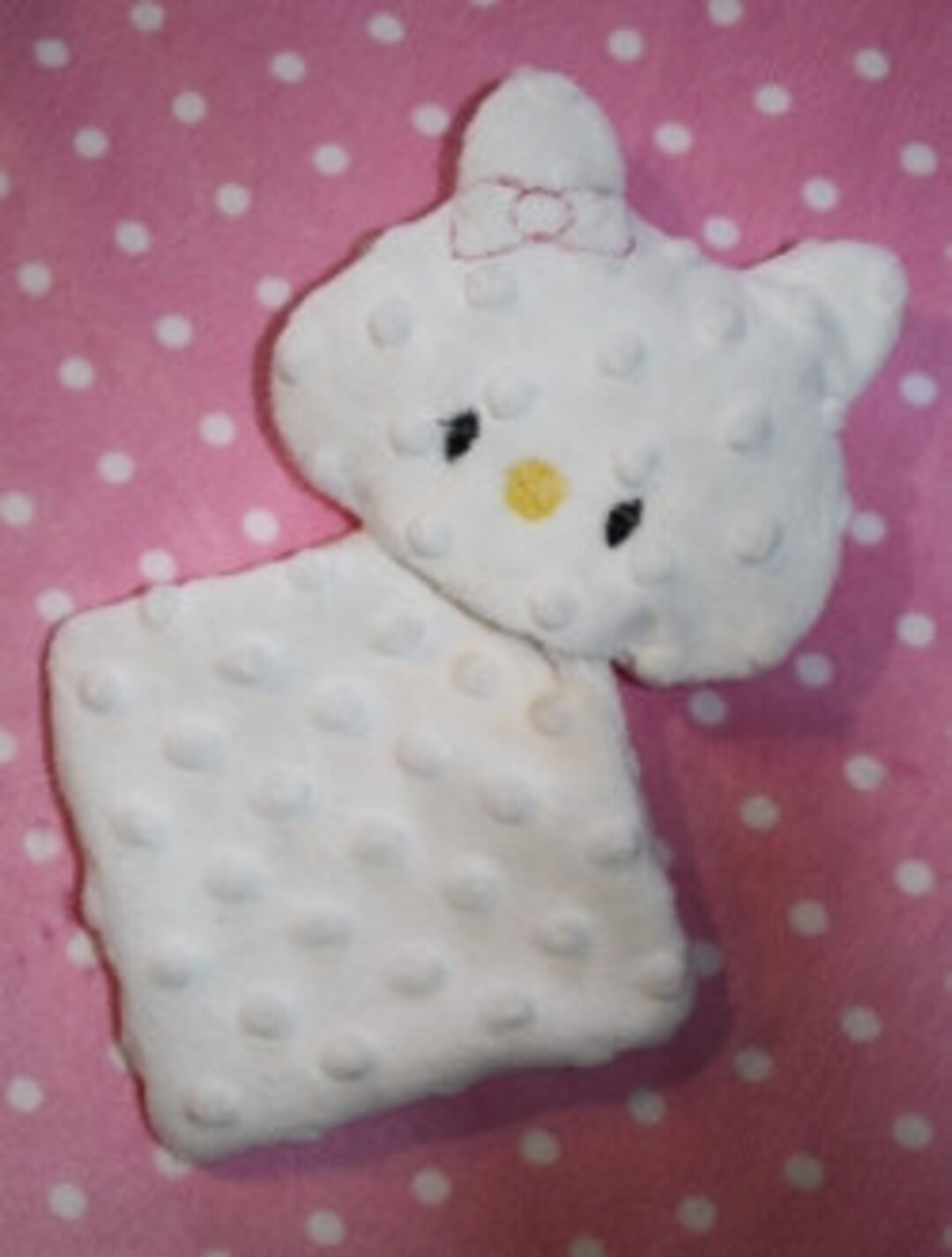 Digital Download Kitty Minky Lovie Embroidery Machine Design Etsy