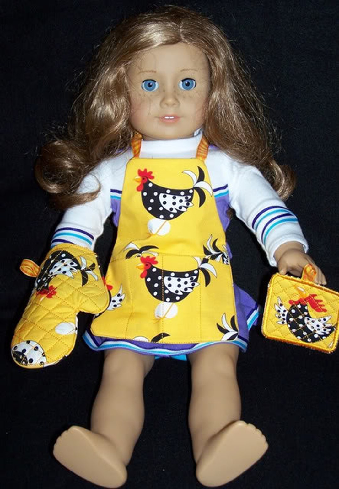 Digital Download 18 Inch Doll Kitchen Set Embroidery Machine Design for