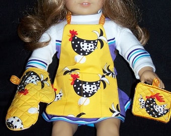 Digital Download  18 inch Doll Kitchen Set Embroidery Machine Design for the 5x7 hoop