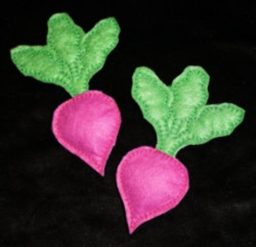 Digital Download Beets Felt Play Food Embroidery Machine Design for the 5x7 Hoop Etsy