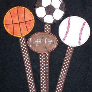 Digital Download  Sports Baseball, Soccer, Football, Basketball Book marks In The Hoop Embroidery Machine Designs 4x4 hoop