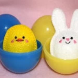 Digital Download  Bunny and Chick Animal Egg Softies for the 4x4 hoop