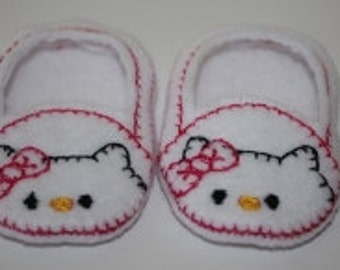 Digital Download  18 inch Doll Kitty Loafers Embroidery Machine Design for the 5x7 hoop