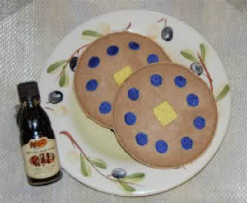 Digital Download Blueberry Pancakes Embroidery Machine Design Etsy