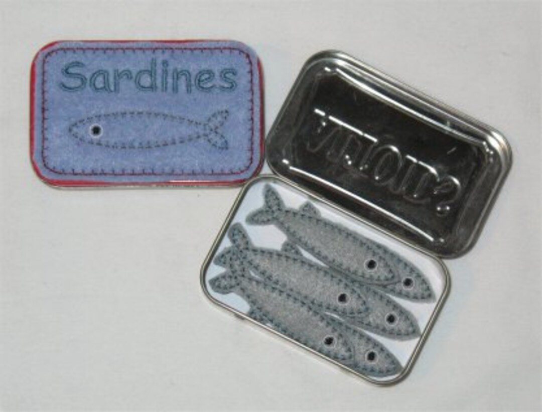 Digital Download Sardines in a Tin Felt Play Food Embroidery Machine