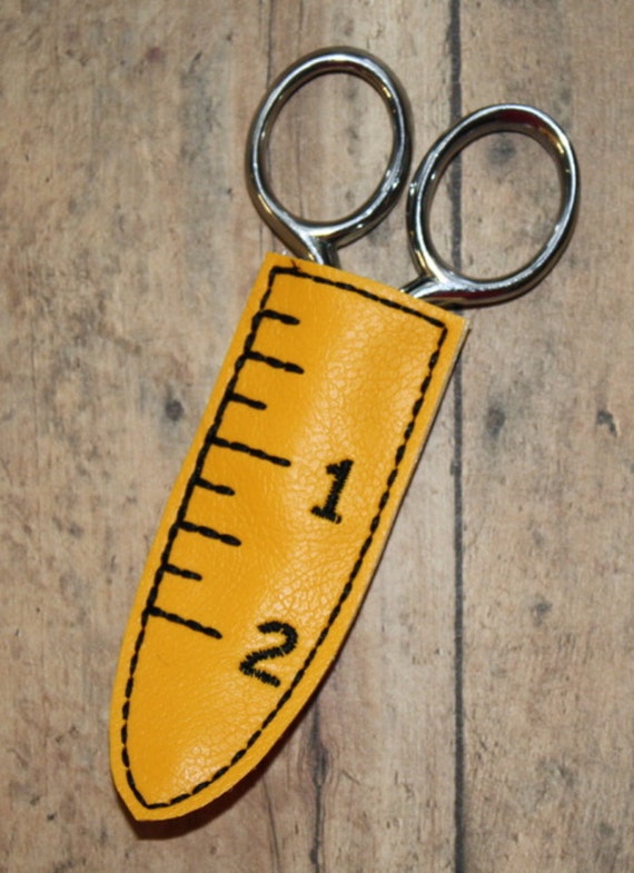 Digital Download Mini Measuring Tape Scissor Sleeve in the Hoop Embroidery  Machine Design for the 4x4 Hoop 