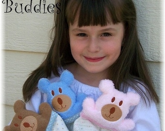 Teddy Bär In The Hoop Decke Buddy Download Stickdatei Stickdatei für die 5 x 7 Stickrahmen