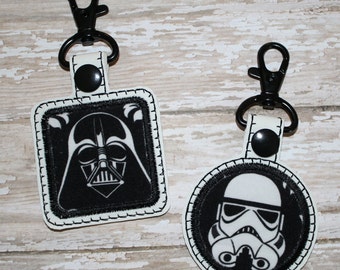 Digital Download  Fabric Applique Vinyl Mini BagTag/Keychain for the 4x4 hoop
