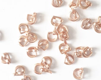 ROSE GOLD colour 5.5mm Mini Belt Buckles 5.5mm colour, shoe fastening, sewing Craft Doll Clothes Making Supply   bjd UK Shop