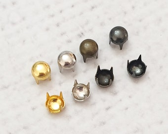 4mm Super Tiny ROUND Studs, Mini Studs, Perfect for Doll Clothes Sewing Craft Doll Clothes Making   UK Shop