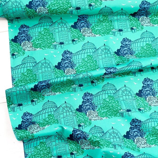 Wintergarten Gras - Flora und Fauna - Patty Sloniger Andover Fabrics Fat Quarters 100% Baumwolle quilting Schneiderei UK shop