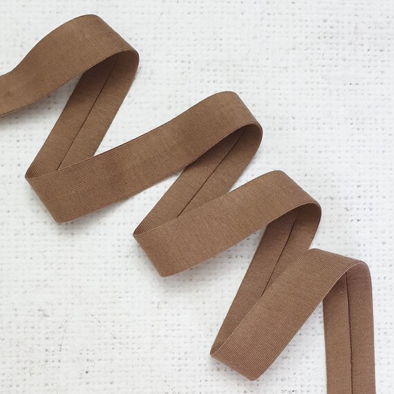 Fold-over Elastic 3/4in Brown - PER QUARTER METRE Fold-over Elastic 3/4in Brown - PER QUARTER METRE