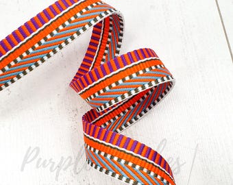 25 mm heller Mix Streifen gewebt Nylon Taschengurtband strapazierfähig Gurtband Korbgeflecht Gurtband Gürtel Taschenbau Shop