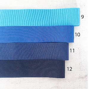 Pu&ograve; includere: Quattro larghezze diverse di nastro blu, dal blu chiaro al blu scuro. Il nastro &egrave; etichettato con i numeri 9, 10, 11 e 12.