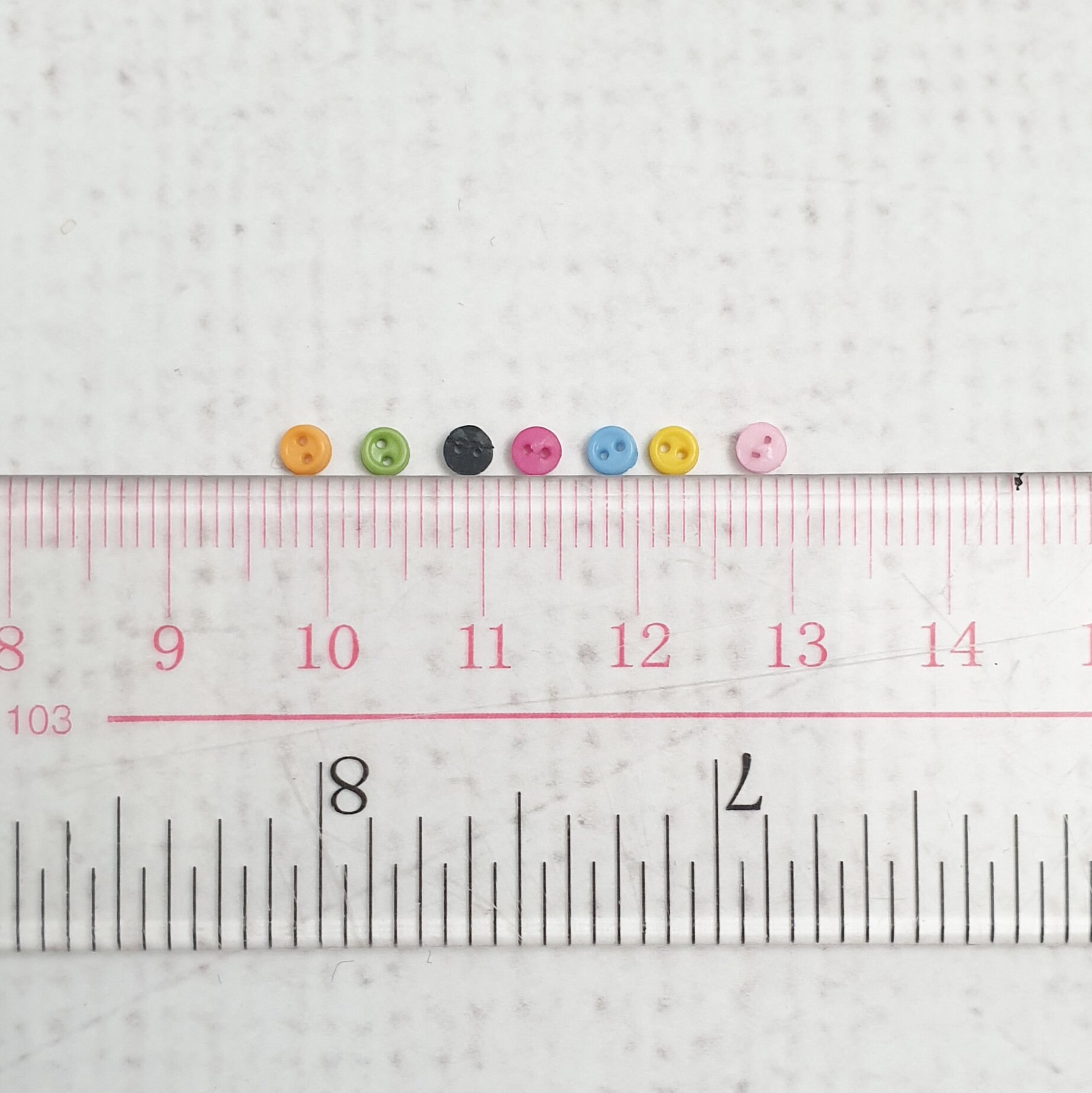 3mm Mini Round Plastic Buttons in Assorted or Single Colour Groups ...