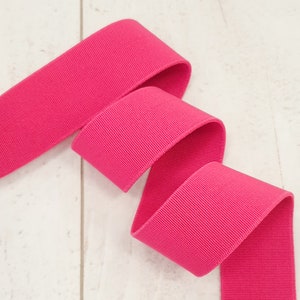 30mm / 1.18&quot; HOT PINK Elastic band waist band elastics , Soft elastic Sewing dressmaking UK shop