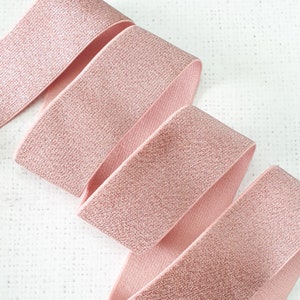 1.5 inches / 38mm ROSE GOLD Elastic band waist band elastics , Soft elastic Sewing dressmaking UK shop
