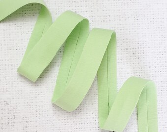 Nastro di rilegatura in maglia di jersey VERDE MELA da 20 mm / 3/4" pollici, rilegatura in jersey piegata singola 100% cotone, al metro Negozio nel Regno Unito Colore 10