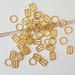 10mm GOLD colour Bra rings and sliders - 3/8 inch metal alloy rings and slider, perfect for bra making, camisoles,  1 sets (total 4 pieces) 