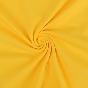 Yellow - Plain Cotton Jersey cotton jersey dressmaking UK Shop