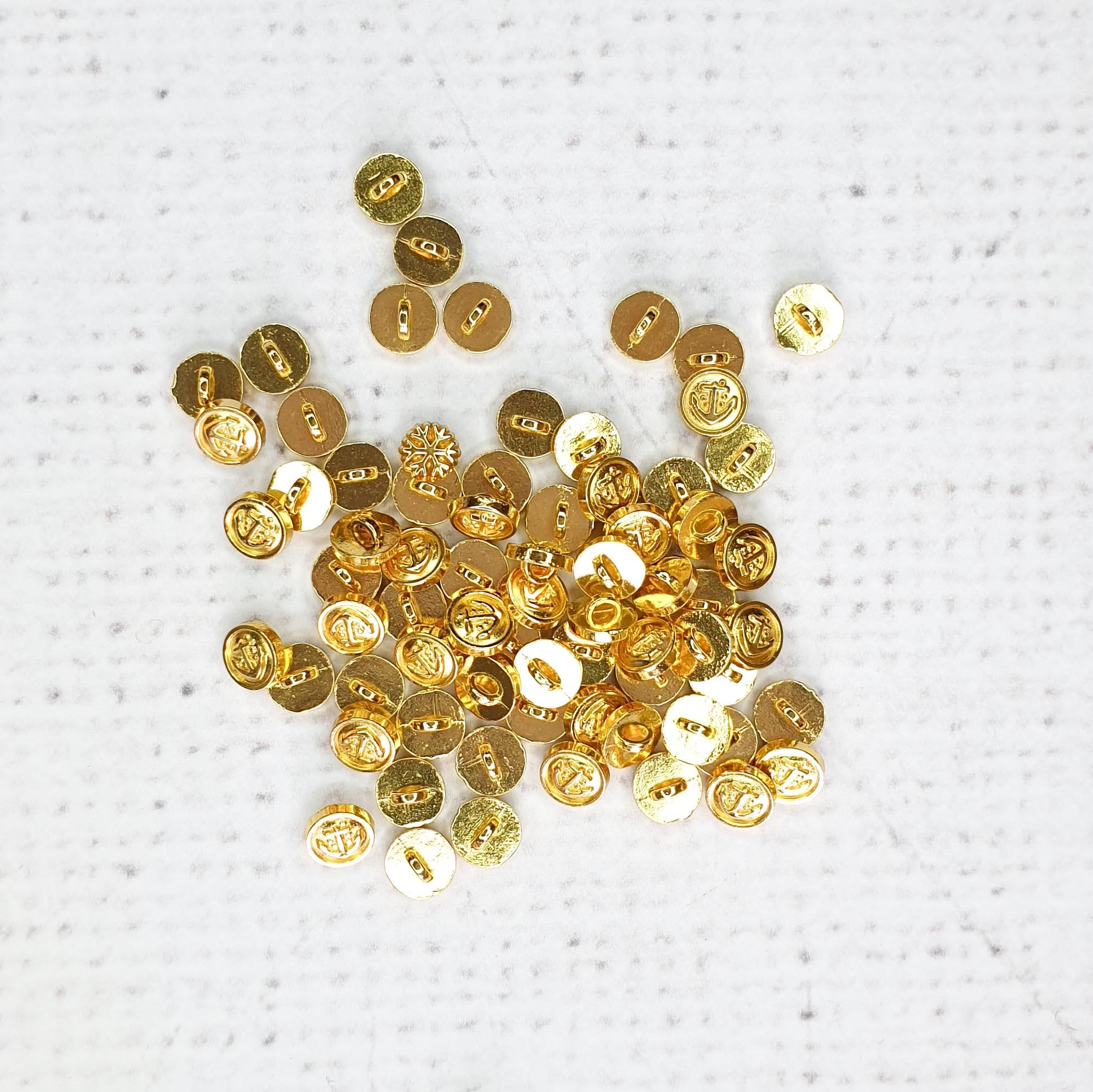6mm Mini Anchor Button, Mini Metal Button, Metal Tiny Coat Shank Button ...