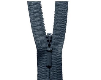Dark Grey 579 - YKK Invisible Zip - Various Sizes