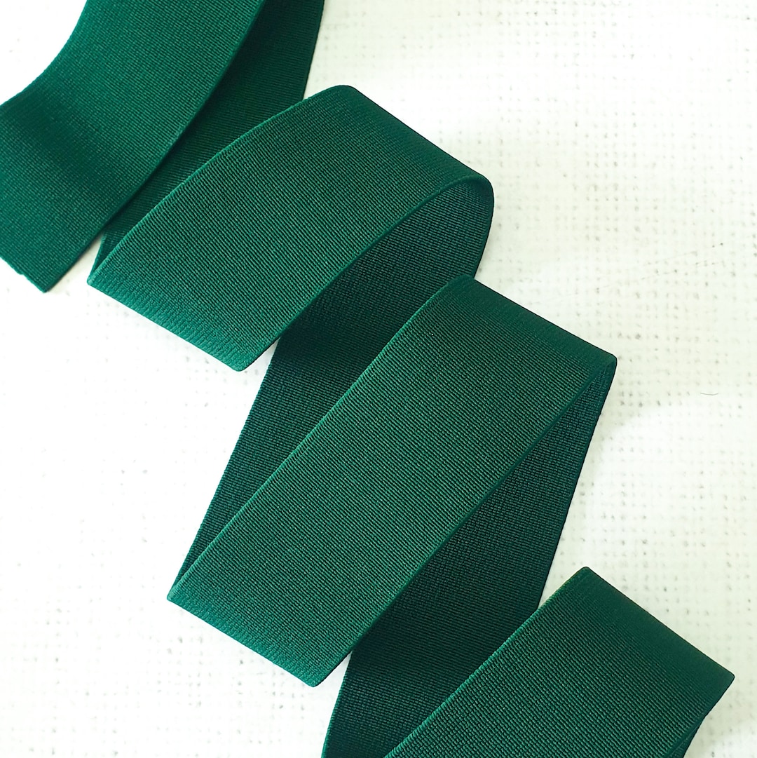 1.5 Inches / 38mm BOTTLE GREEN Elastic Band Waist Band Etsy