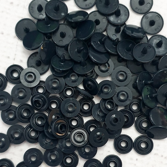 GENUINE KAM Snap Navy Gloss KAM snaps Size 16 T3 10.7mm Plastic Snap Poppers polyacetal resin snaps fastening B2 Navy