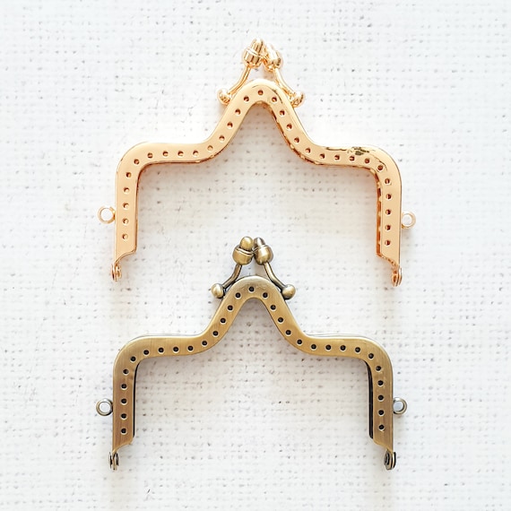 10cm / 4 Star Crown Shape Antique Style Metal Bag Frame 