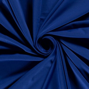 Blu cobalto - Jersey sportivo semplice, spandex, spandex di poliestere, spandex, abbigliamento da ballo, sartoria in jersey sportivo al quarto di metro Negozio nel Regno Unito