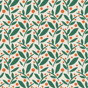 Holly - Holiday Icons - Amersand Design Collection - Paintbrush Studio Fabric Christmas Holiday 100% cotton quilting dressmaking UK Shop