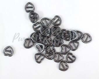 5 mm bronskleurige hart mini gespen schuifregelaar poppengesp Naaien Ambachtelijke poppenkleertjes maken bjd UK Shop