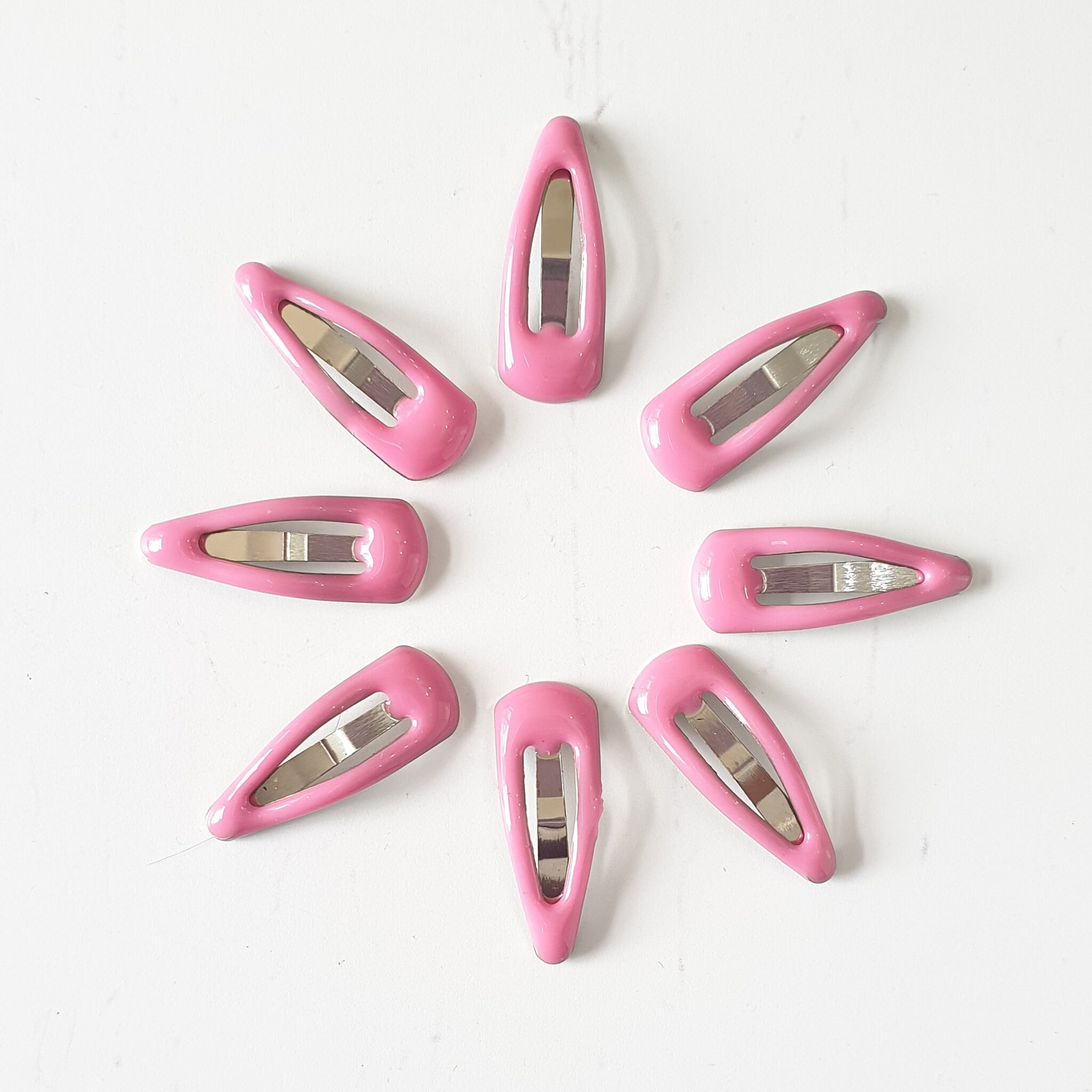 2 pcs 2cm tiny PINK hair clips Dolls Prong Doll Accessory doll Etsy