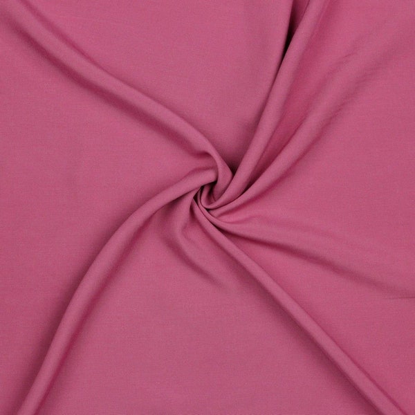 Mauve Pink - Viscose Lawn, 100% Viscose, drapey fabric, viscose lining, dressmaking by quarter metre  UK Shop