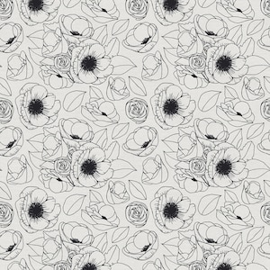 Flower Bouquet - Geo Florals - Paintbrush Studio Fabric Low Volume Fat Quarters 100% cotton quilting dressmaking UK Shop