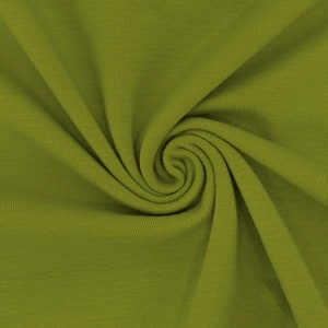 Lime Green - Plain Cotton Jersey cotton jersey dressmaking UK Shop