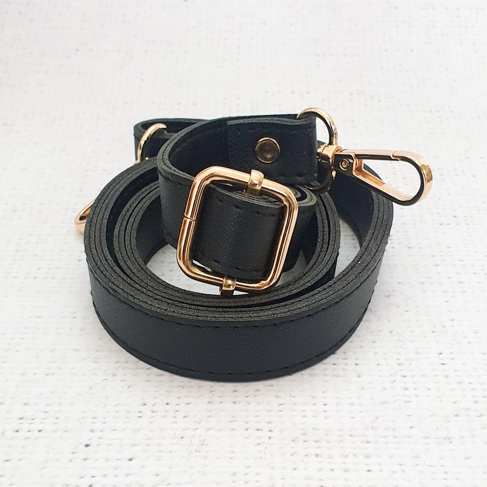 Beige / GOLD Adjustable PU Leather Bag Straps 75cm 138cm -  UK
