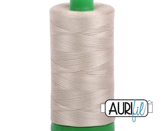 Aurifil Thread 2324 stone 40wt 100% cotton quilting dressmaking thread machine embroidery UK Shop