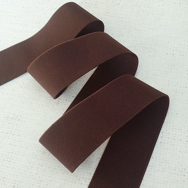 1.5 inches / 38mm BROWN Elastic band waist band elastics , Soft elastic Sewing dressmaking UK shop