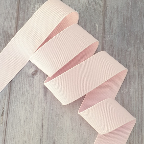 Fold-over Elastic 3/4in Pearl Pink - PER QUARTER METRE Fold-over Elastic 3/4in Pearl Pink - PER QUARTER METRE